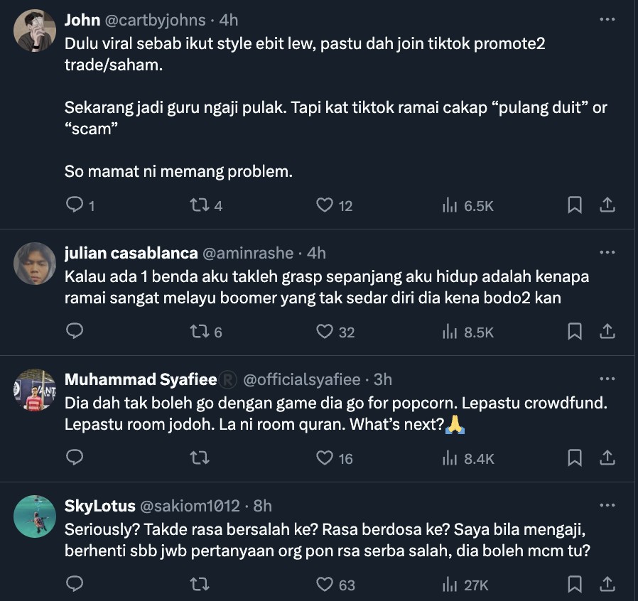 Ustaz TikTok tular lagi